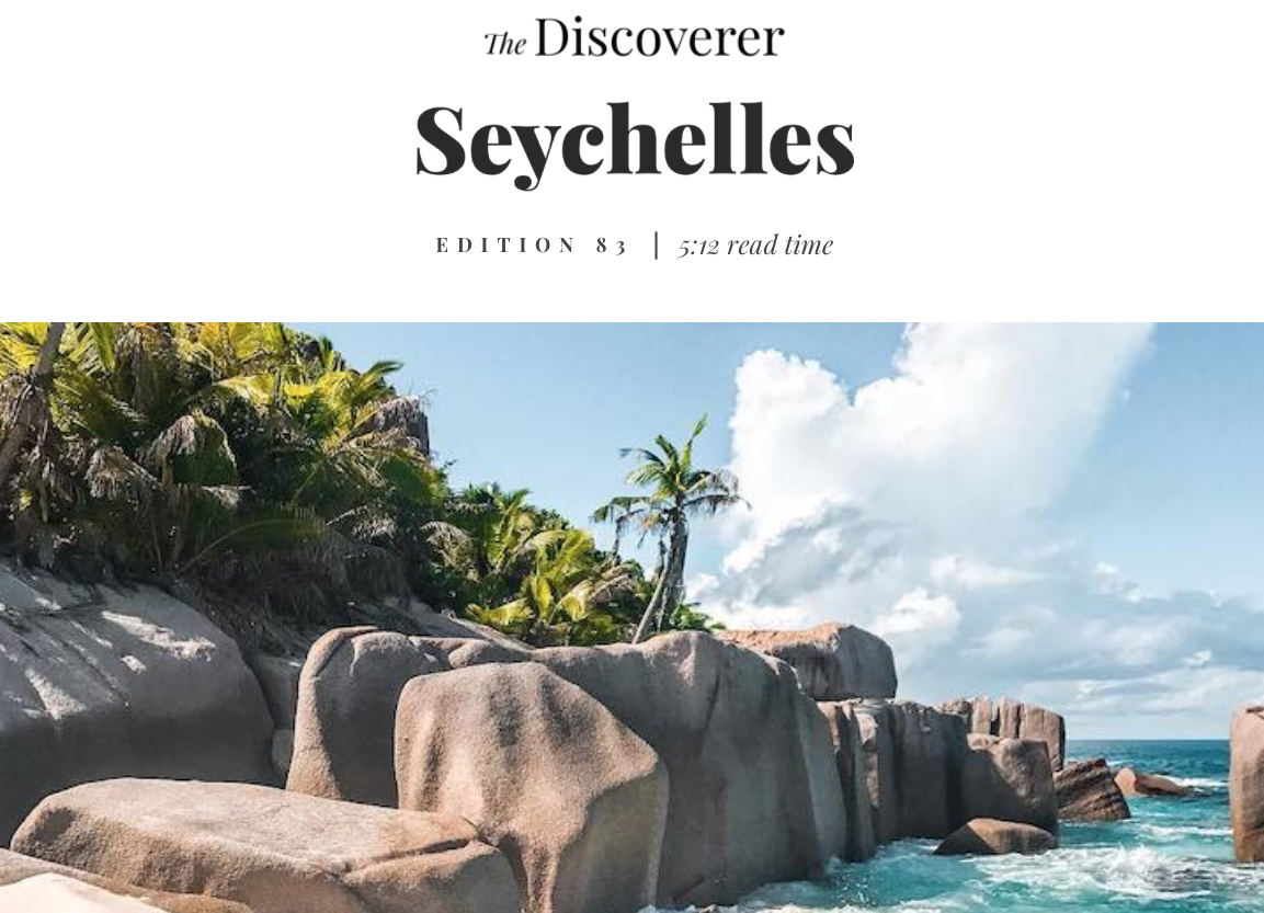 Our Seychelles Travel Tips Featured on The Discoverer